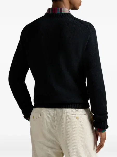 Șapcă Polo Ralph Lauren de mătase cu broderie cu dungi negru
