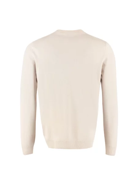 Sweter The (alphabet) z dekoltem w serek beżowy