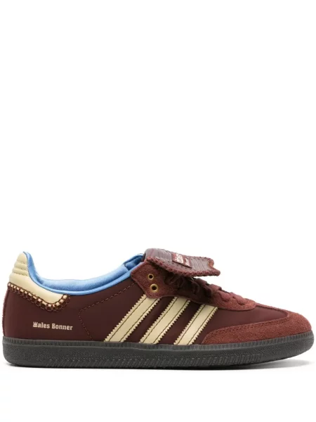 Sneakerși Adidas din piele de căprioară maro