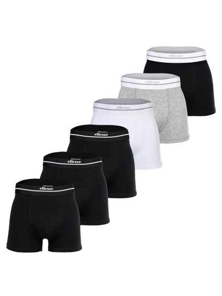 ELLESSE Boxeralsók Ambria világosszürke / fekete fehér