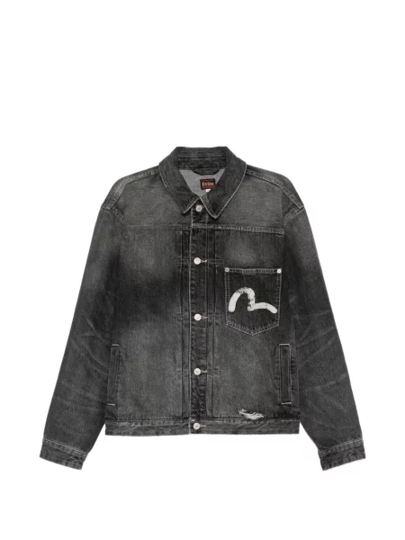 Geacă de blugi Evisu negru