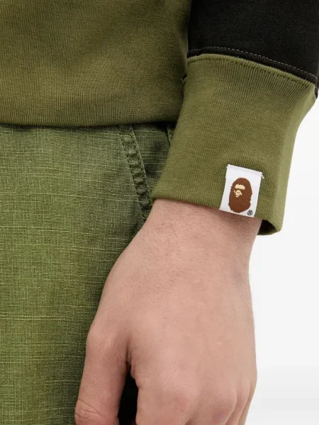 Hanorac A Bathing Ape® cu imagine cu model camuflaj verde