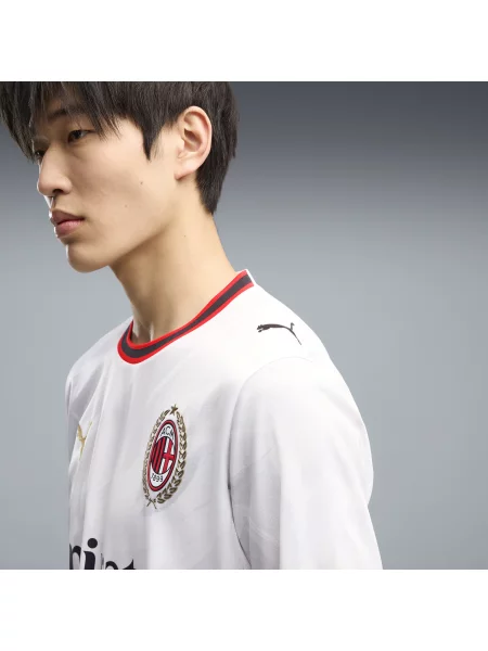 PUMA koszulka wyjazdowa z długim rękawem AC Milan Akcesoria S biały
