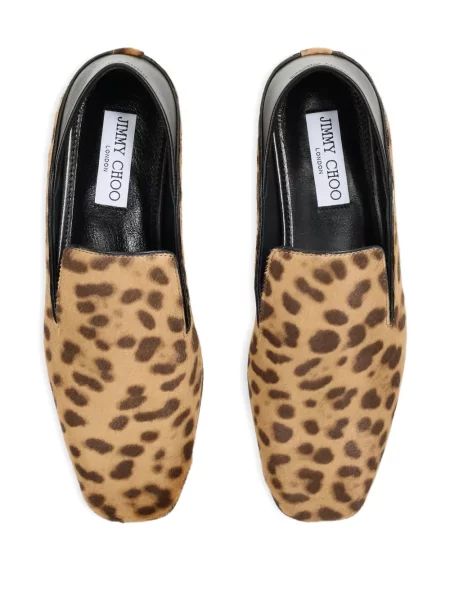 Balerini Jimmy Choo cu imagine cu model leopard