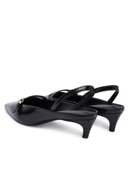 Lodičky Tommy Hilfiger Th Buckle Kitten Slingback Pump čierna