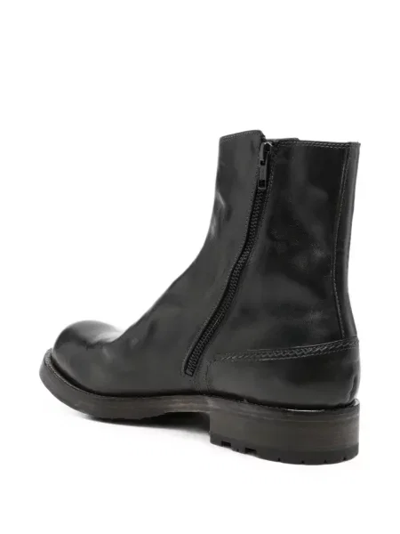 Cizme scurte Shoto din piele negru
