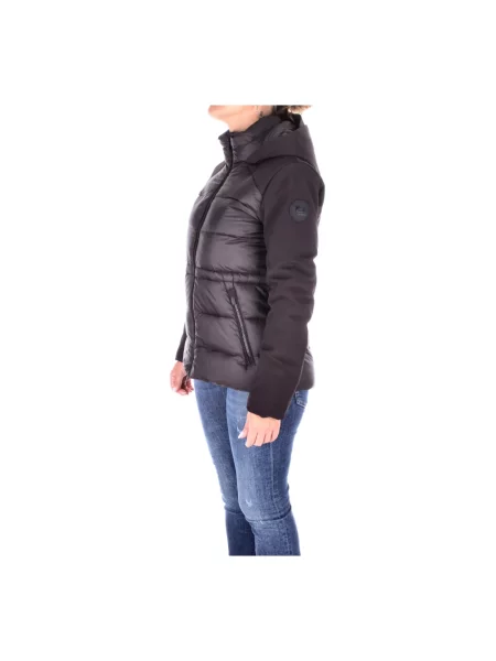 Kurtka puchowa Woolrich z kapturem czarna