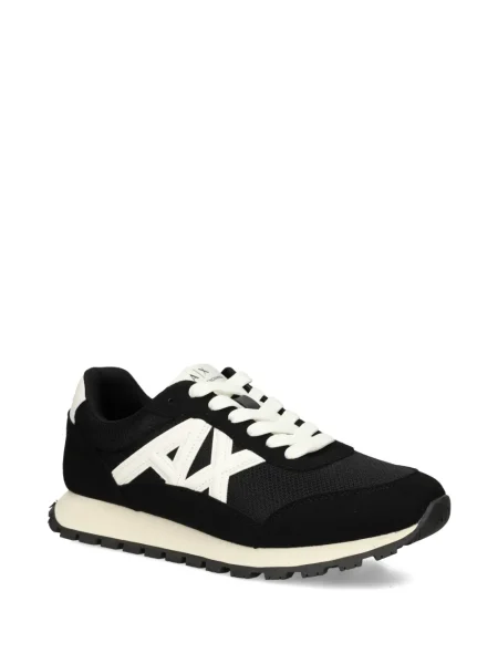 Sneakerși Armani Exchange plasă negru
