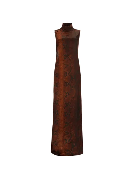 Rochie maxi Jean Paul Gaultier de costum maro