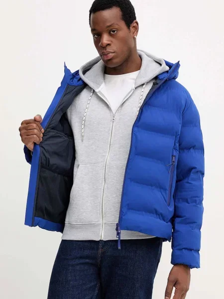 Меланжевый свитер Pepe Jeans с капюшоном серый