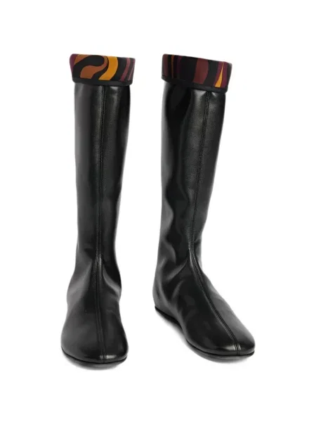 Botine Pucci cu imagine stretch negru