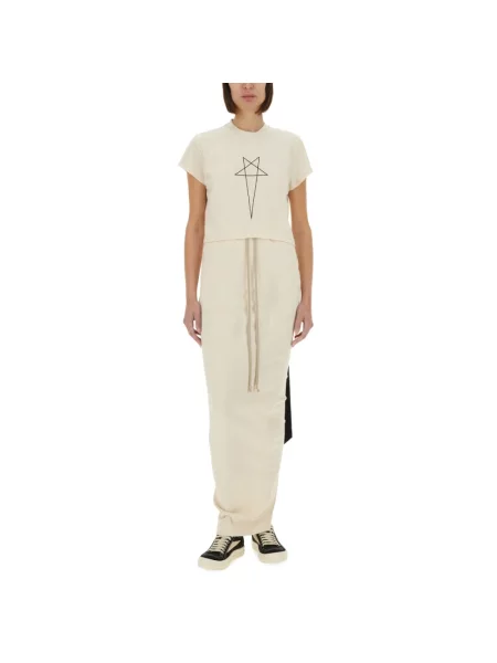 Spódnica maxi Rick Owens beżowa