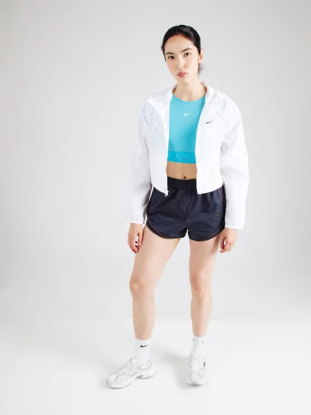NIKE Tricou funcțional albastru aqua / cyan alb