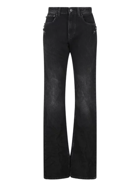 Pantaloni Balenciaga cu cataramă cu tepi negru