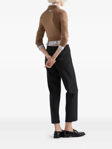 Pantaloni Prada de lână negru