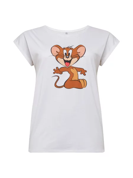 Mister Tee Tričko Tom & Jerry Mouse' bílá