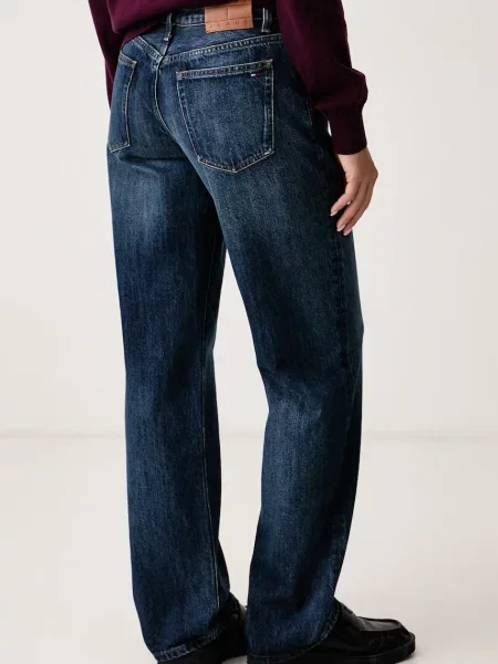 Tommy Jeans jeansy straight granatowe