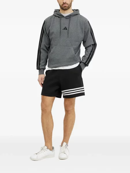 Pantaloni Adidas cu dungi alergare cu broderie albastru