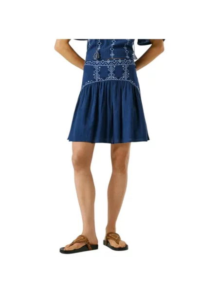Džínsová sukňa Pepe Jeans modrá