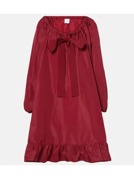 Odgovarati midi haljina Patou s volanima iznad koljena crvena