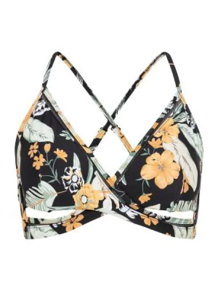 SUNSEEKER Bikini gornji dio pijeska / zelena / narančasta / crna bijela