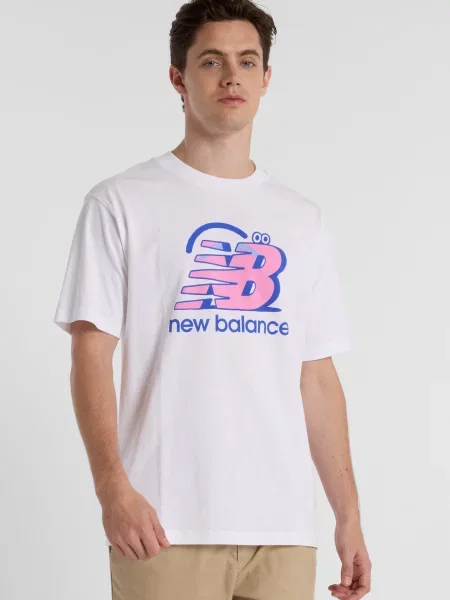 Спортивна футболка New Balance біла