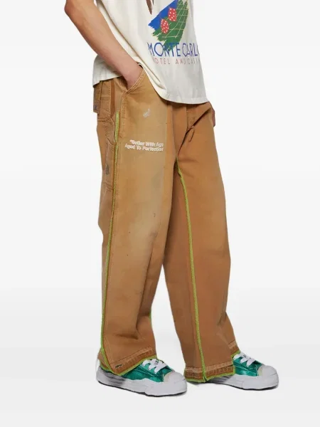 Sneakerși Maison Mihara Yasuhiro din piele verde