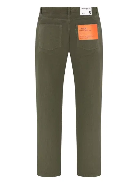 Pantaloni Department 5 de catifea cord verde