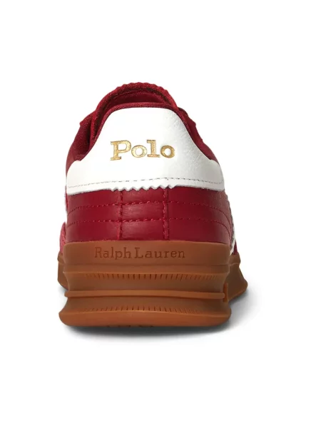 Sneakersy Polo Ralph Lauren skórzane czerwone
