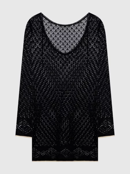 Ажурна сукня Agnona чорна