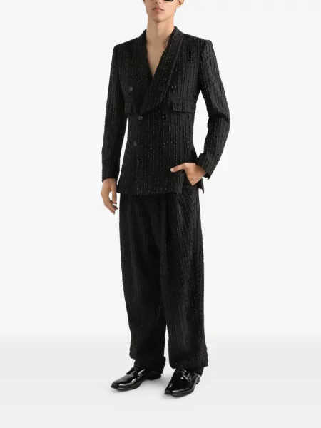 Pantaloni Dolce & Gabbana cu dungi negru