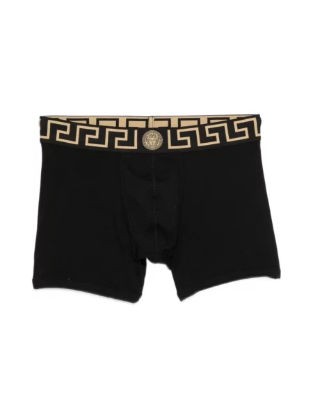 Bokserki Versace ze stretchu czarne