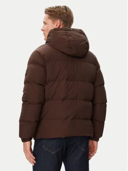 Vatovaná bunda Tommy Hilfiger hnědá