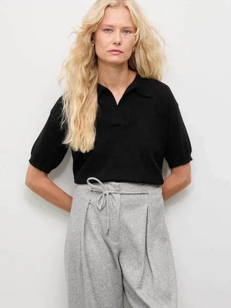 Pulover s kašmirom Answear.LAB lagane crna