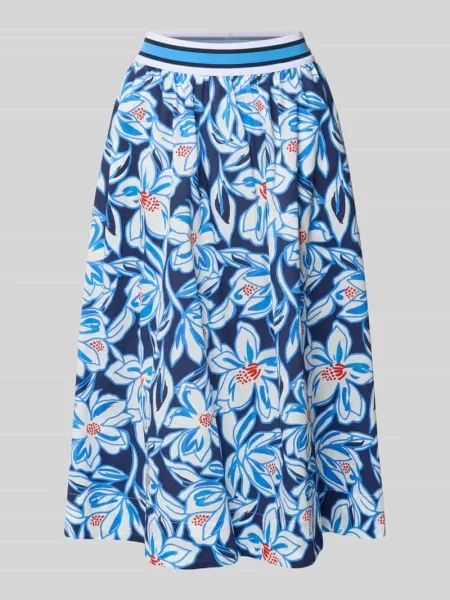 Spódnica midi z marszczeniami White Label niebieska