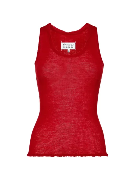 Top Maison Margiela tricotate roșu