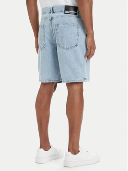 Karl Lagerfeld Jeans Jeans kratke hlače Svetlo modra