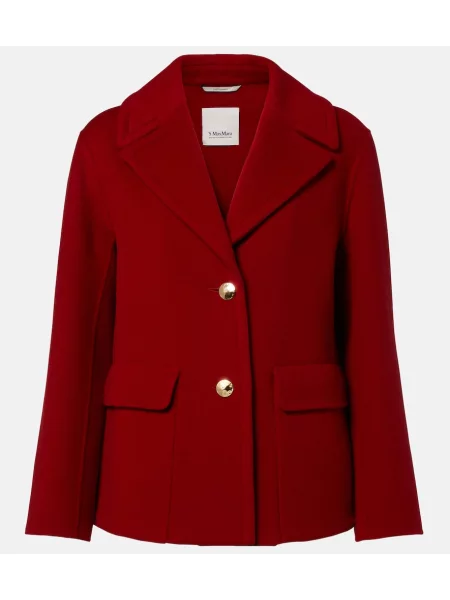 Geacă 's Max Mara de lână roșu
