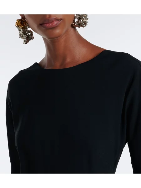 Rochie Dries Van Noten drapată negru