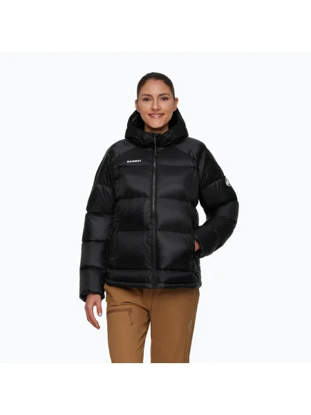 Geacă cu puf pentru femei Mammut Glacier Glow Insulation Hooded black negru