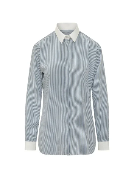 Jedwabna koszula Tom Ford niebieska