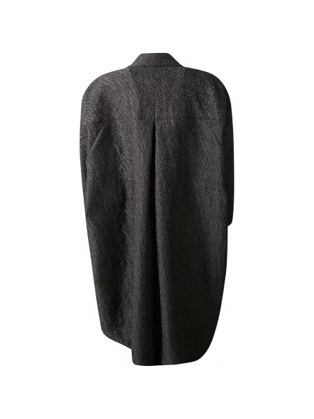 Palton Max Mara din jacard cu rever gri