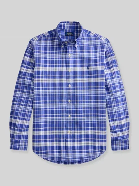 Koszula casualowa o kroju regular fit z czystej bawełny Polo Ralph Lauren niebieska