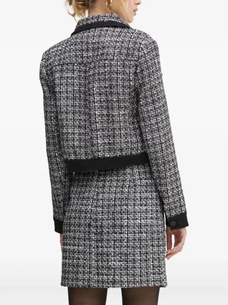 Geacă Morgan din tweed negru