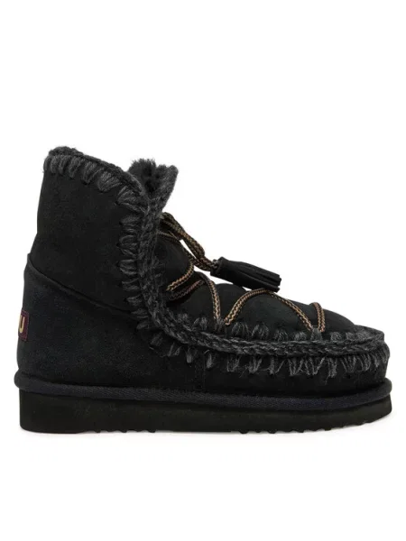 Μπότες Χιονιού Mou Eskimo Scoubidoo Lace μαύρο