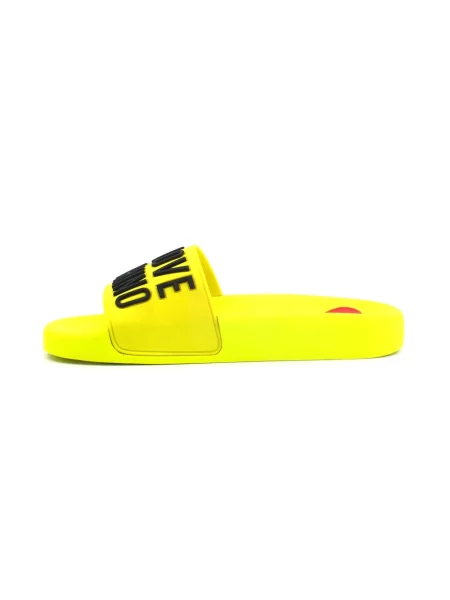 Klapki Love Moschino żółte