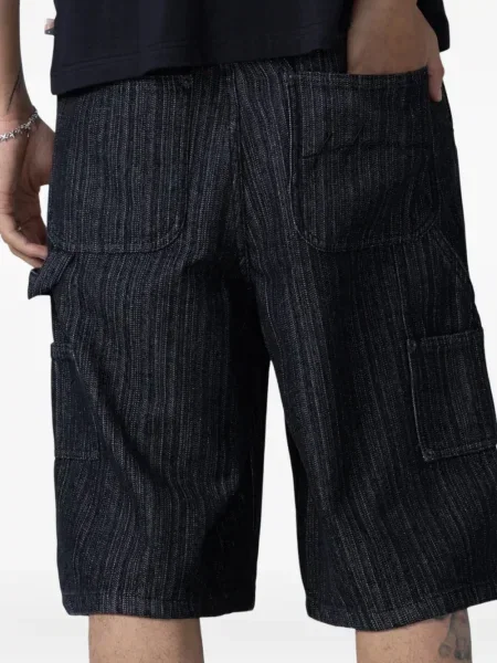 Pantaloni scurți Honor The Gift din țesătură twill negru