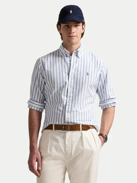 Polo Ralph Lauren Ing Kék Custom Fit fehér