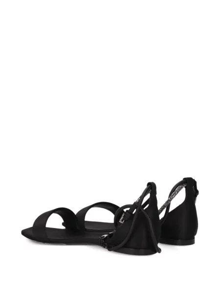 Szatén szandál Max Mara fekete