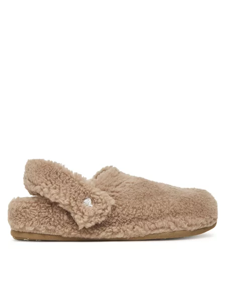 Классические тапочки Crocs бежевые